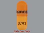 Dextroamphetamine-Amphet Er: This is a light orange oblong Capsule Er 24 Hr imprinted with Lannett on the front, 0793 on the back, and is manufactured by GSMS, INC..