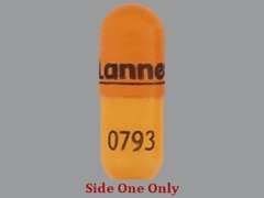 This is a light orange oblong Capsule Er 24 Hr imprinted with Lannett on the front, 0793 on the back, and is manufactured by GSMS, INC..