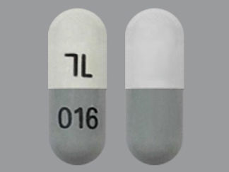 This is a Capsule Er 24 Hr imprinted with logo on the front, 016 on the back.