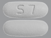 Pazopanib Hcl: This is a Tablet imprinted with S 7 on the front, nothing on the back.