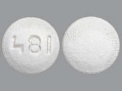 This is a white round Tablet imprinted with 481 on the front, nothing on the back, and is manufactured by ZYDUS PHARMACEU.