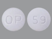Pitavastatin Calcium: This is a Tablet imprinted with logo on the front, 59 on the back.