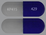 Azstarys: This is a Capsule imprinted with 429 on the front, KP415 on the back.