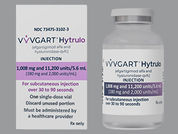 Vyvgart Hytrulo: This is a Vial imprinted with nothing on the front, nothing on the back.