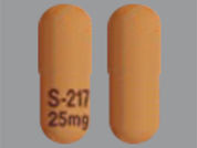 Zurzuvae: This is a Capsule imprinted with S-217  25mg on the front, nothing on the back.