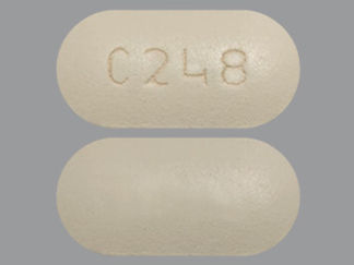 This is a Tablet imprinted with C248 on the front, nothing on the back.