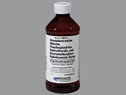 Brompheniramine W/Pseudoephed: This is a Syrup imprinted with nothing on the front, nothing on the back.