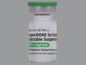 Risperidone Er: This is a Vial imprinted with nothing on the front, nothing on the back.