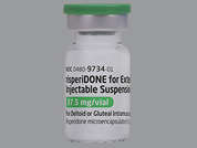 Risperidone Er: This is a white Vial imprinted with nothing on the front, nothing on the back, and is manufactured by TEVA USA.