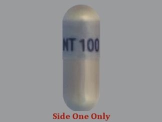 This is a Capsule imprinted with NT 100 on the front, nothing on the back.