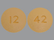 Zituvio: This is a Tablet imprinted with 12 on the front, 42 on the back.
