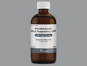 Nitrofurantoin: This is a yellow Suspension Oral imprinted with nothing on the front, nothing on the back, and is manufactured by AMNEAL PHARMACE.