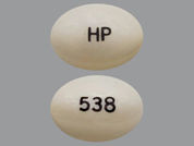 Doxercalciferol: This is a Capsule imprinted with HP on the front, 538 on the back.