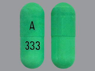 This is a Capsule imprinted with A on the front, 333 on the back.