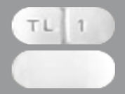 Theophylline Er: This is a Tablet Er 12 Hr imprinted with TL 1 on the front, nothing on the back.