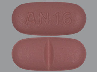 This is a Tablet imprinted with AN 16 on the front, nothing on the back.