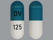 Divalproex Sodium: This is a white oblong Capsule Dr Sprinkle imprinted with DV on the front, 125 on the back, and is manufactured by AJANTA PHARMA L.