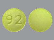 Dexmethylphenidate Hcl: Esto es un Tableta imprimido con 92 en la parte delantera, nada en la parte posterior, y es fabricado por None.