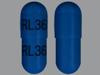 This is a Capsule Er imprinted with RL36 on the front, RL36 on the back.