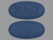 Fesoterodine Fumarate Er: This is a Tablet Er 24 Hr imprinted with K47 on the front, nothing on the back.