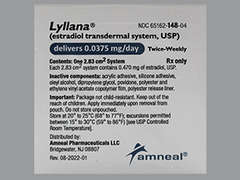 This is a transparent round Patch Transdermal Semiweekly imprinted with 0.0375 MG on the front, nothing on the back, and is manufactured by AMNEAL PHARMACE.