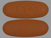 Mycophenolic Acid: This is a Tablet Dr imprinted with T161 on the front, nothing on the back.