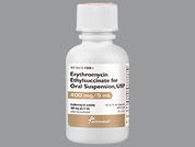 Erythromycin Ethylsuccinate: This is a Suspension Reconstituted Oral imprinted with nothing on the front, nothing on the back.