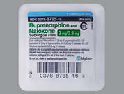 Buprenorphine-Naloxone: This is a orange rectangular Film Medicated imprinted with B2/N on the front, nothing on the back, and is manufactured by MYLAN.