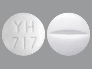 This is a Tablet imprinted with YH 717 on the front, nothing on the back.