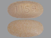 Mirabegron Er: This is a Tablet Er 24 Hr imprinted with 1159 on the front, nothing on the back.