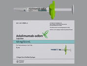 Adalimumab-Adbm(Cf): This is a Syringe Kit imprinted with nothing on the front, nothing on the back.