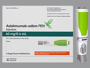 Adalimumab-Adbm(Cf) Pen Crohns: Esto es un Kit De Inyector De Pluma imprimido con nada en la parte delantera, nada en la parte posterior, y es fabricado por None.