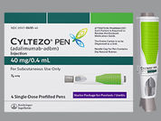 Cyltezo(Cf) Pen Psoriasis: This is a Pen Injector Kit imprinted with nothing on the front, nothing on the back.