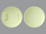 Bumetanide: This is a yellow round Tablet imprinted with B 1 on the front, nothing on the back, and is manufactured by TARO/SUN PHARMA.
