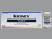 Kionex: This is a Suspension Oral imprinted with nothing on the front, nothing on the back.