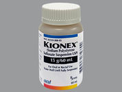 Kionex: Esto es un Suspensión Oral imprimido con nada en la parte delantera, nada en la parte posterior, y es fabricado por None.