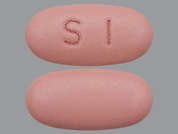 Mesalamine: Esto es un Tableta LP rojo claro oval imprimido con S1 en la parte delantera, nada en la parte posterior, y es fabricado por LANNETT CO. INC.