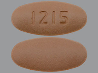 This is a Tablet imprinted with 1215 on the front, nothing on the back.