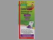 Children'S Cetirizine Hcl: This is a Solution Oral imprinted with nothing on the front, nothing on the back.