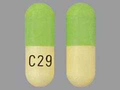 This is a Capsule imprinted with C29 on the front, nothing on the back.