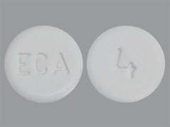 This is a white round Tablet imprinted with ECA on the front, 4 on the back, and is manufactured by ELITE LABORATOR.