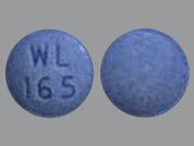 Fluoride: This is a Tablet Chewable imprinted with WL  165 on the front, nothing on the back.