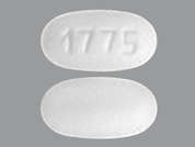 Atorvastatin Calcium: Esto es un Tableta blanco oval imprimido con 1775 en la parte delantera, nada en la parte posterior, y es fabricado por ZYDUS PHARMACEU.