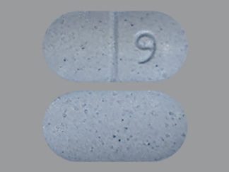 This is a Tablet imprinted with 9 on the front, nothing on the back.