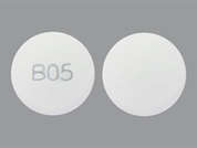 Zunveyl: This is a white round Tablet Dr imprinted with B05 on the front, nothing on the back, and is manufactured by ALPHA COGNITION.
