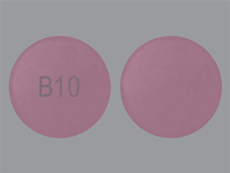 This is a Tablet Dr imprinted with B10 on the front, nothing on the back.