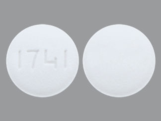 This is a Tablet imprinted with 1741 on the front, nothing on the back.