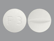 Fluvoxamine Maleate: Esto es un Tableta blanco redondo imprimido con F 3 en la parte delantera, nada en la parte posterior, y es fabricado por BIONPHARMA INC..