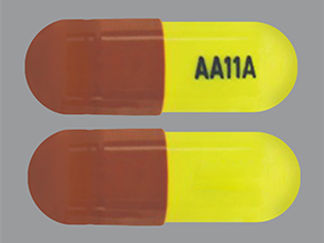 This is a Capsule imprinted with AA11A on the front, nothing on the back.
