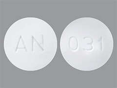 This is a white round Tablet imprinted with AN on the front, 031 on the back, and is manufactured by AMNEAL PHARMACE.